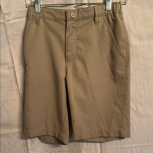 French Toast Tan Flat Front Shorts